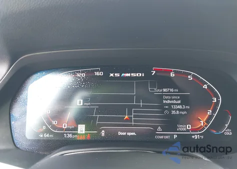 2020 BMW X5 M50I z USA, uszkodzony, nr VIN 5UXJU4C0XLLE45975